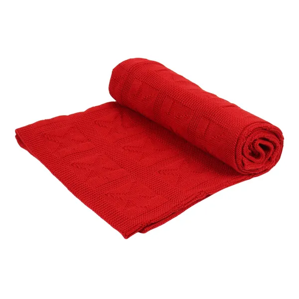 Red_Organic_Cotton_Knit_Blanket_Red_Star