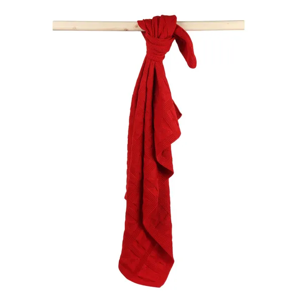 Red_Organic_Cotton_Knit_Blanket_Red_Star