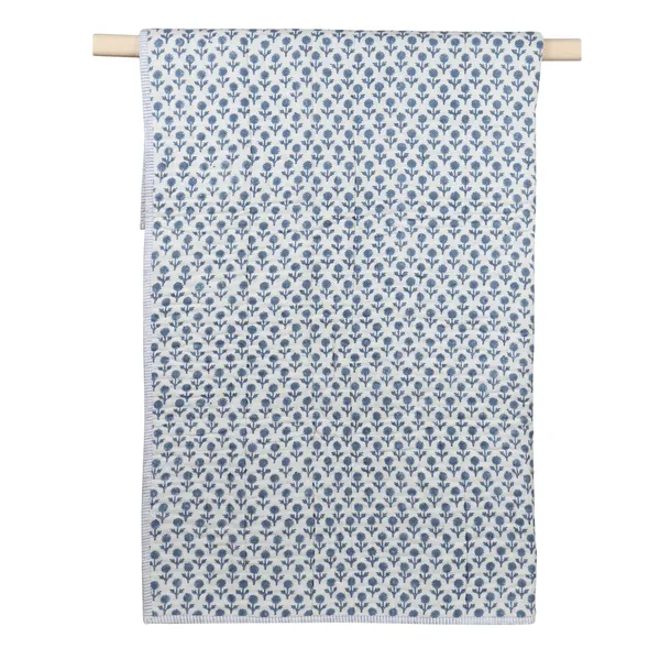Blue_Cotton_Silk_Flower_Hand_Block_Printed_Quilt_Blue