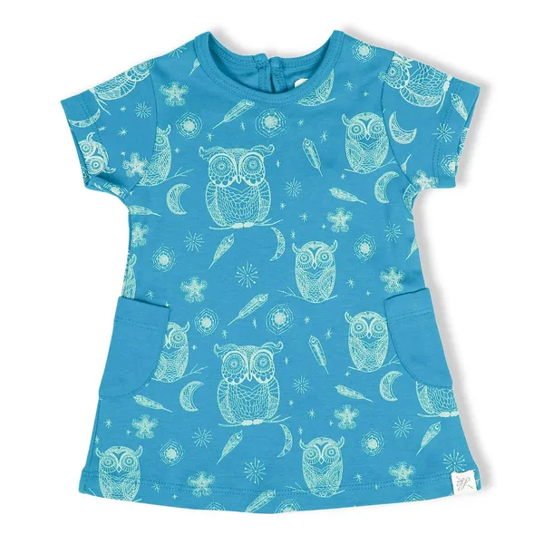 Blue_Organic_Cotton_Dress_Hoot_Hoot_Owl