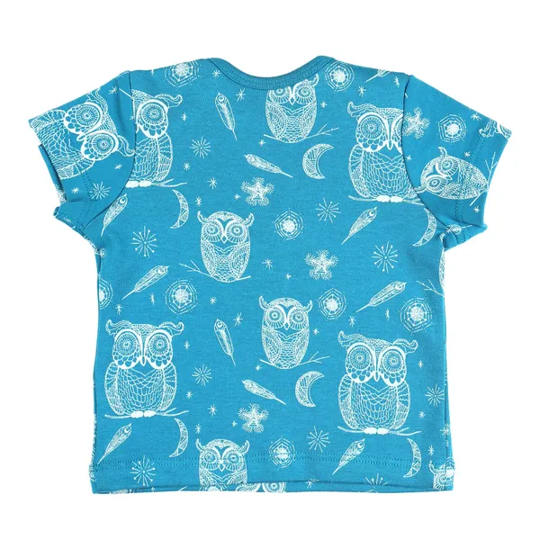Blue_Organic_Cotton_Half_Sleeve_Tshirt_Hoot_Hoot_Owl