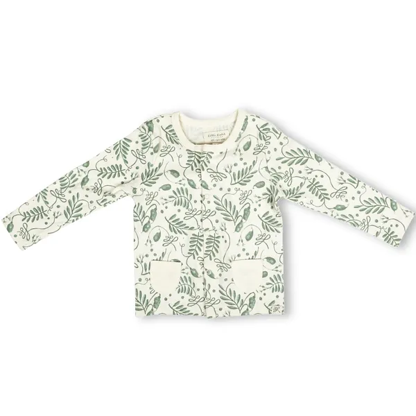 Green_Organic_Cotton_Button_Down_Tshirt_The_Wild_Vine