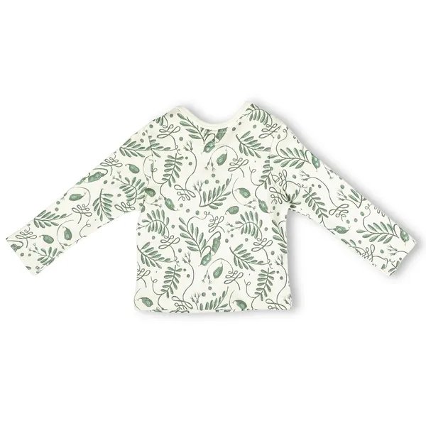 Green_Organic_Cotton_Button_Down_Tshirt_The_Wild_Vine