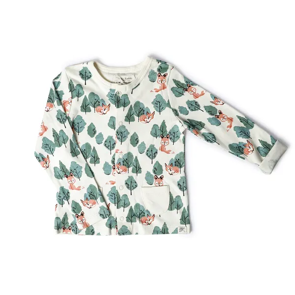Multicolor_Organic_Cotton_Button_Down_Tshirt_Crafty_Fox