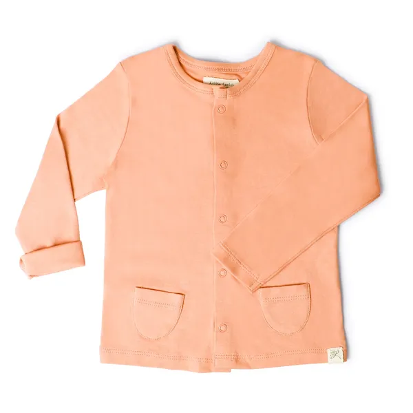 Coral_Organic_Cotton_Button_Down_Tshirt_Coral_Blush