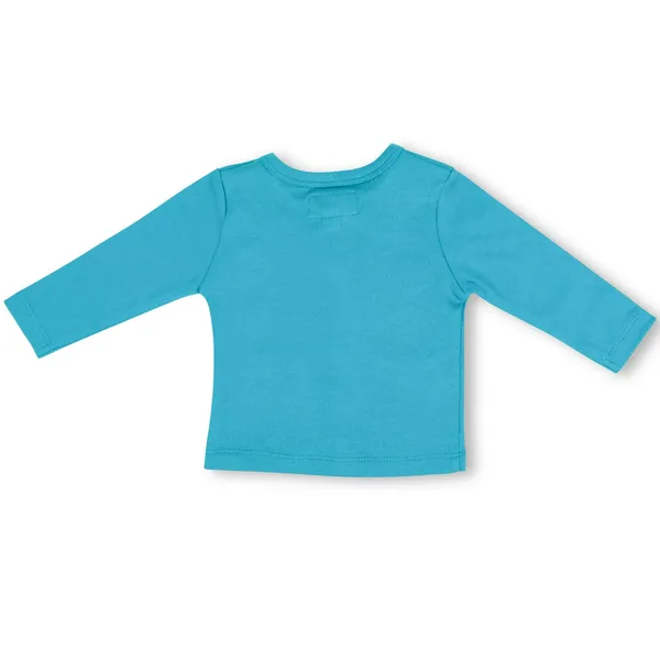 Blue_Organic_Cotton_Button_Down_Tshirt_Snow_Foam