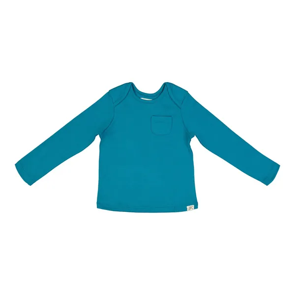 Blue_Organic_Cotton_Full_Sleeve_Tshirt_Snow_Foam