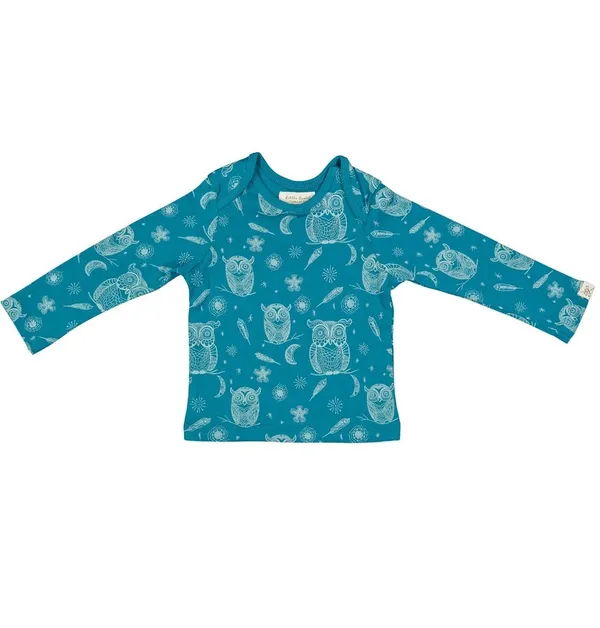 Blue_Organic_Cotton_Full_Sleeve_Tshirt_Hoot_Hoot_Owl
