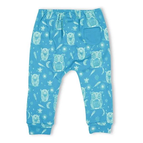 Blue_Organic_Cotton_Joggers_Hoot_Hoot_Owl