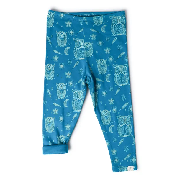 Blue_Organic_Cotton_Leggings_Hoot_Hoot_Owl