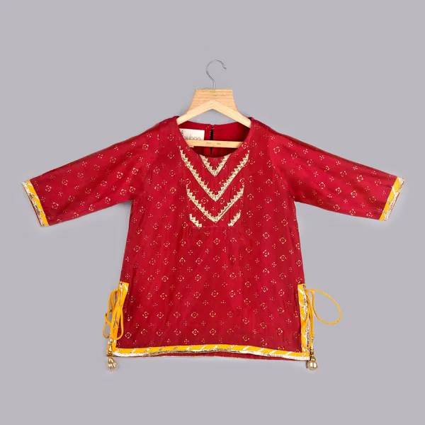 Pink_And_Yellow_Silk_Chanderi_Crimson_Pink_And_Yellow_Sharara_Set