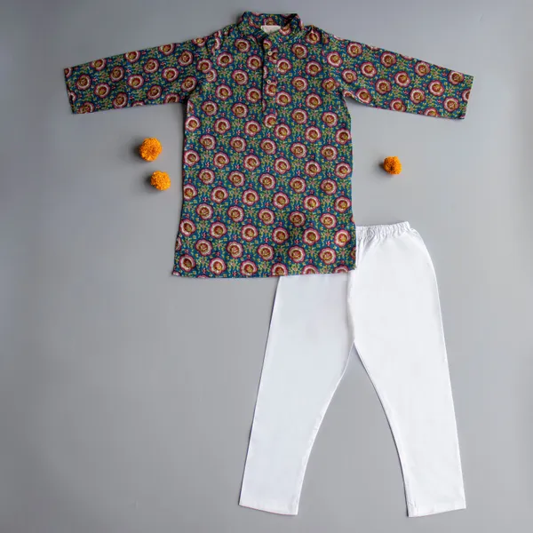 Blue_Cotton_Fabric_Dark_Blue_Printed_Kurta_Pyjama