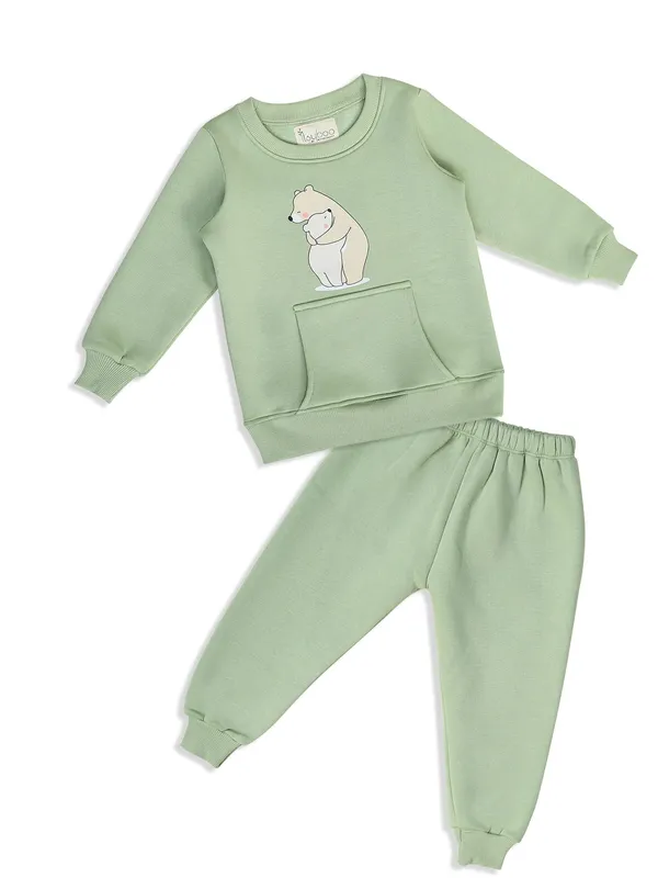 Green_Organic_Cotton_Boys’_Winter_Sweatshirt_&_Bottom_Set_–_Polar_Bear_Print