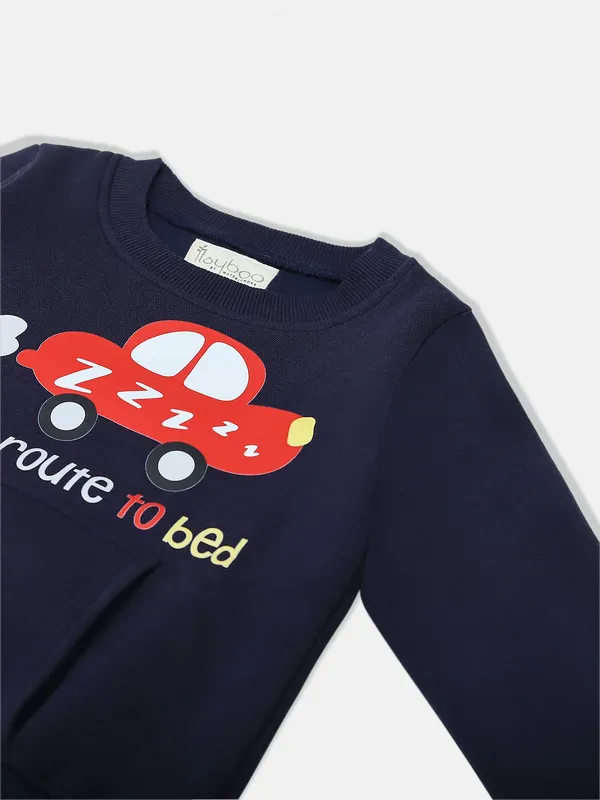 Blue_Cotton_Silk_Boys’_Winter_Sweatshirt_&_Bottom_Set_–_On_Route_To_Bed’_Car_Print