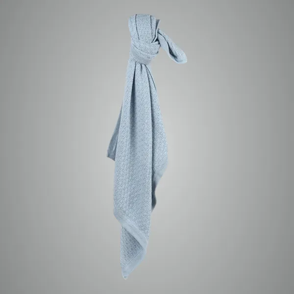 Light_Blue_Cotton_Light_Blue_Cotton_Knit_Blanket_Cable_For_Kids