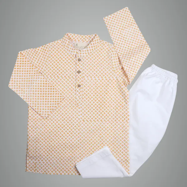 Yellow_Organic_Cotton_Kurta_Pyjama_Yellow_Block