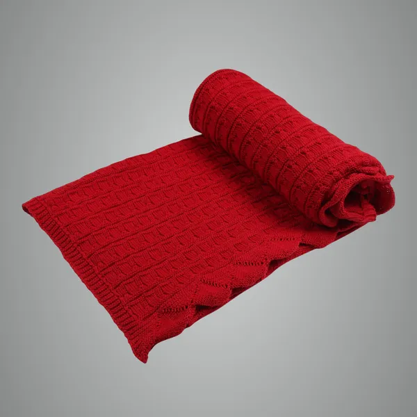 Maroon_Organic_Cotton_Knit_Blanket_Maroon_Frill