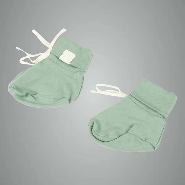 Green_Organic_Cotton_Booties_Sage_Green