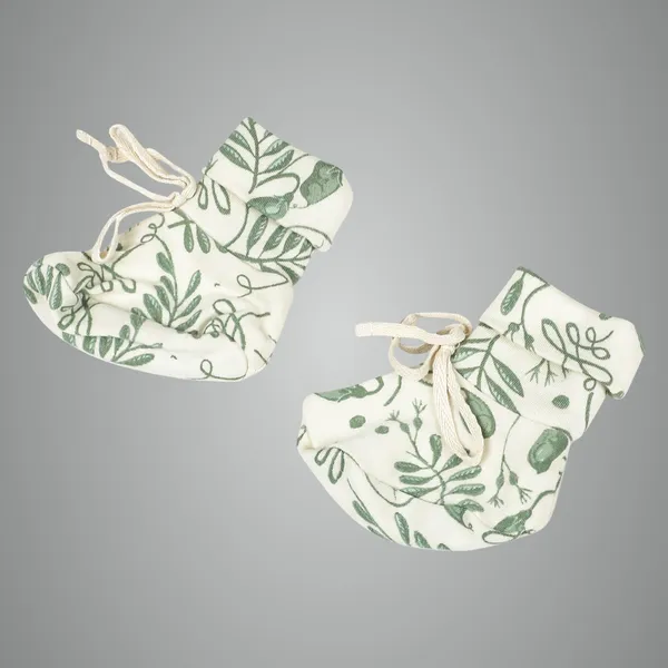 Green_Cotton_Silk_Booties_The_Wild_Vine