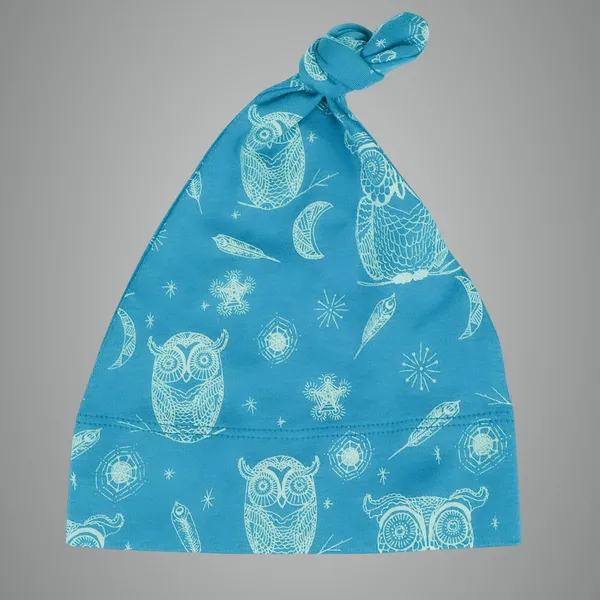 Blue_Cotton_Silk_Cap_Hoot_Hoot_Owl