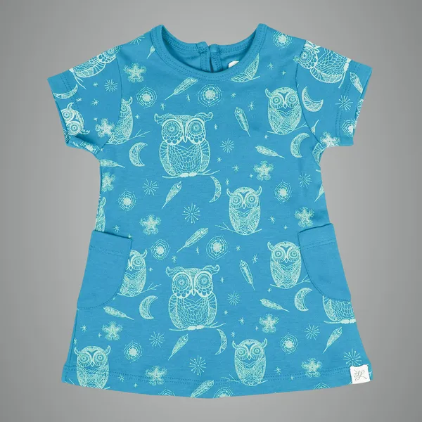 Blue_Organic_Cotton_Dress_Hoot_Hoot_Owl