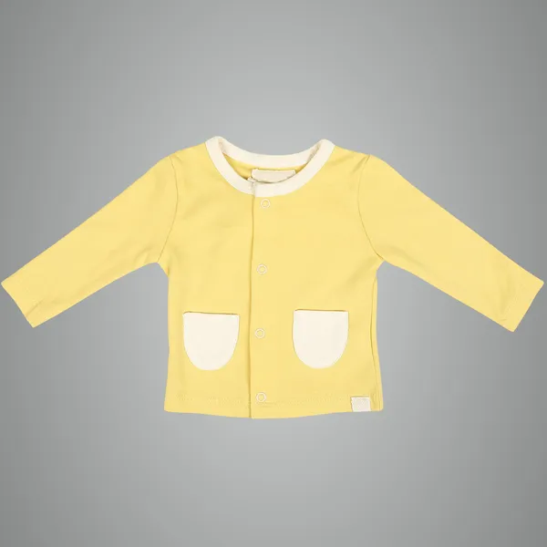 Yellow_Organic_Cotton_Button_Down_Tshirt_Sunny_Side_Up