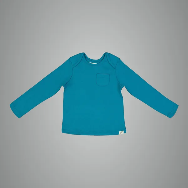 Blue_Organic_Cotton_Full_Sleeve_Tshirt_Snow_Foam