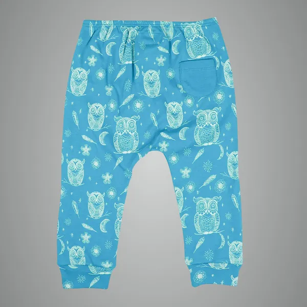 Blue_Organic_Cotton_Joggers_Hoot_Hoot_Owl