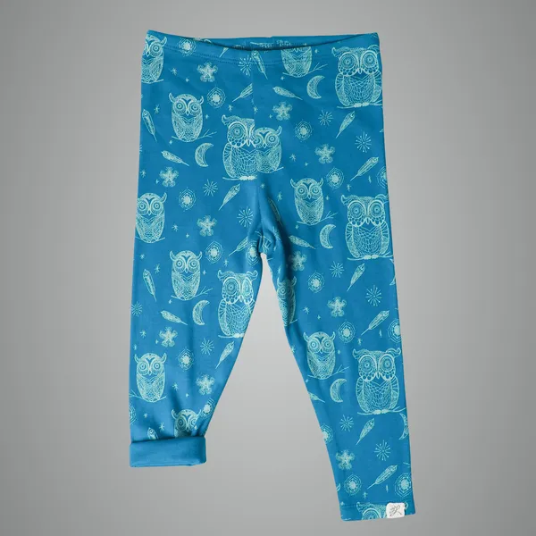 Blue_Organic_Cotton_Leggings_Hoot_Hoot_Owl
