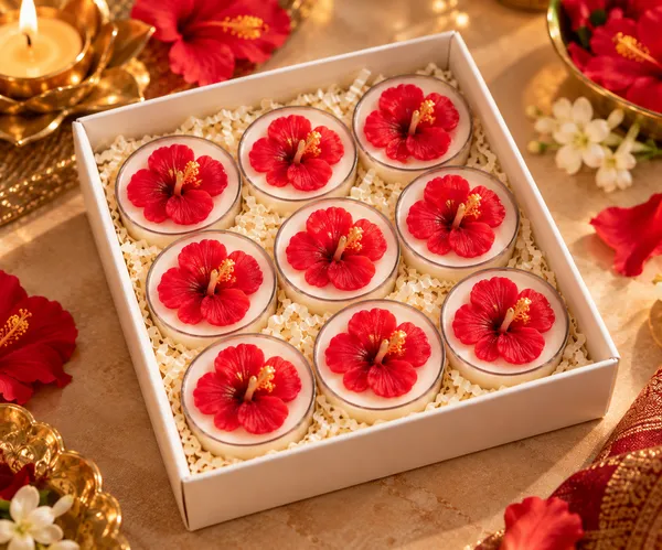 Wax_Festive_Hibiscus_Tealight_Candle_Set_of_9