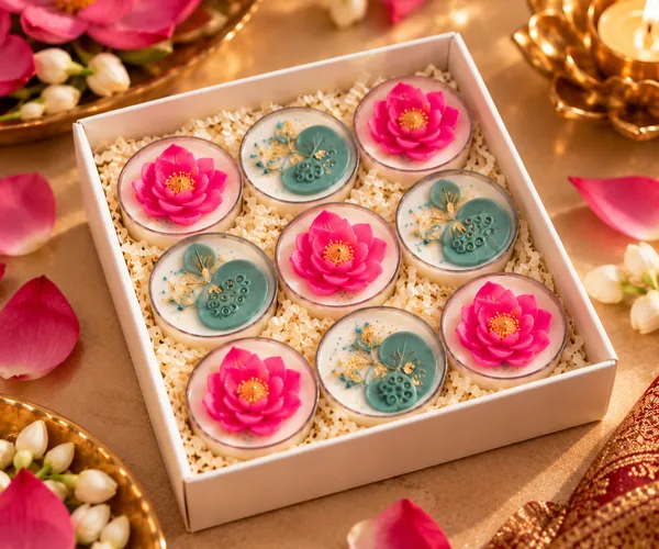 Wax_Lotus_Floral_Decorative_Tealight_Candles_Set_of_9