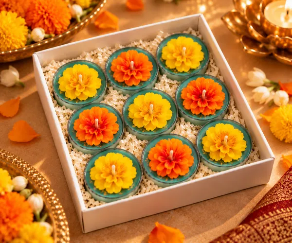 Festive_Floral_Tealight_Candles_Set_Of_9_