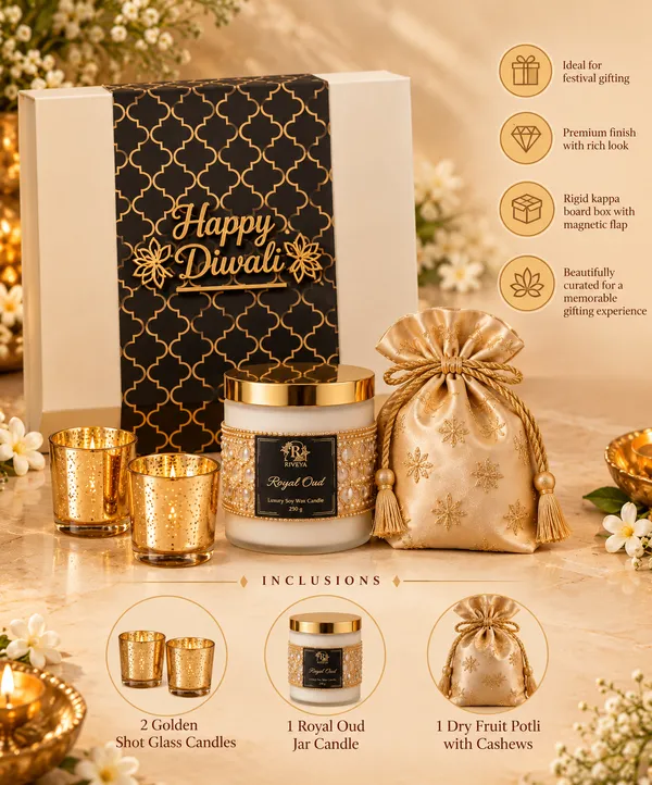 Shriman_Gift_Hamper_With_Oud_Candle,_Shot_Glass_Candles_And_Dry_Fruit_Potli