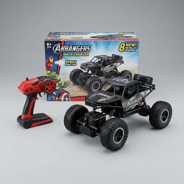 Remote_Control_Rock_Crawler_Car_Ak_Rangers_Off-Road_RC_Truck_With_Spray_Function_And_Superhero_Design