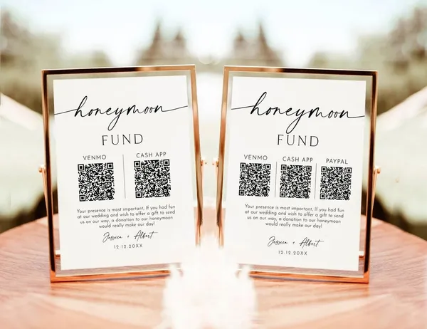 Multicolor_Metal_Honeymoon_Fund_Qr_Code_Sign_For_Gifting