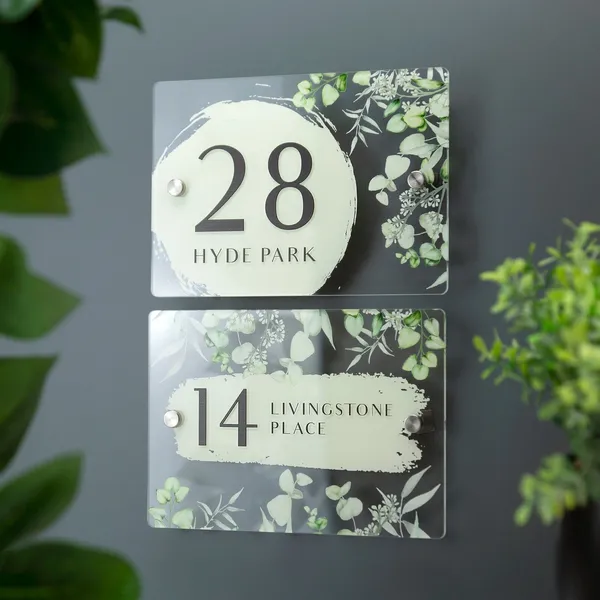 Multicolor_Metal_House_Number_Sign_Printed_Address_Signage_With_Eucalyptus_Modern_Vintage_Floral_Plaque_For_Gifting
