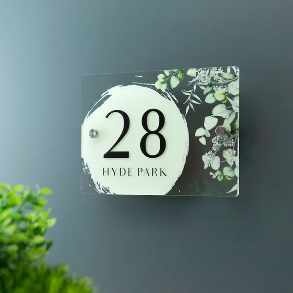 Multicolor_Metal_House_Number_Sign_Printed_Address_Signage_With_Eucalyptus_Modern_Vintage_Floral_Plaque_For_Gifting