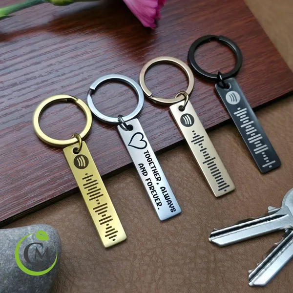 Multicolor_Metal_Personalised_Spotify_Keychain_Engraved_Music_Keyring_Gift