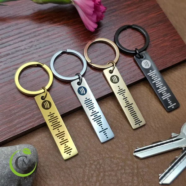 Multicolor_Metal_Personalised_Spotify_Keychain_Engraved_Music_Keyring_Gift
