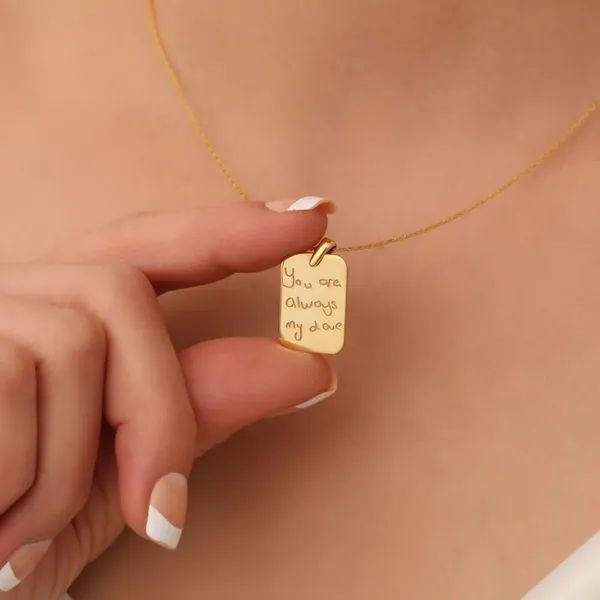 Multicolor_Metal_Custom_Handwriting_Necklace_For_Women