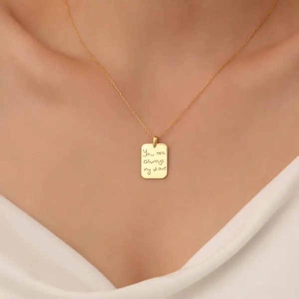 Multicolor_Metal_Custom_Handwriting_Necklace_For_Women