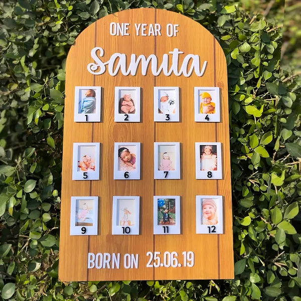 Multicolor_Metal_12_Month_Baby_Birthday_Photo_Frame_Gift