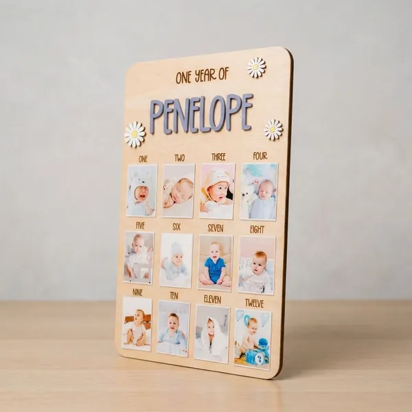 Multicolor_Metal_Baby_Monthly_Photo_Board_For_Gifting