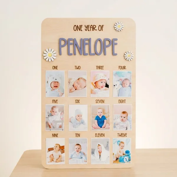 Multicolor_Metal_Baby_Monthly_Photo_Board_For_Gifting