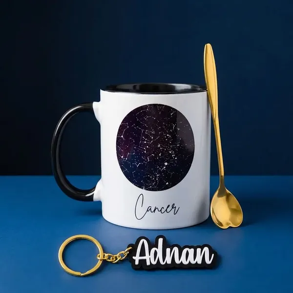 Multicolor_Ceramic_Birthday_Gift_Set_Combination_Of_Starmap_Mug_,Keychain_And_Golden_Spoon_For_Gifting