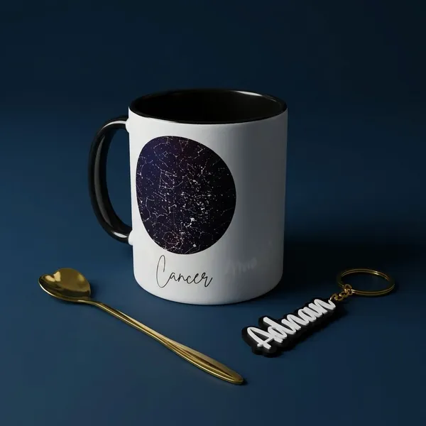 Multicolor_Ceramic_Birthday_Gift_Set_Combination_Of_Starmap_Mug_,Keychain_And_Golden_Spoon_For_Gifting