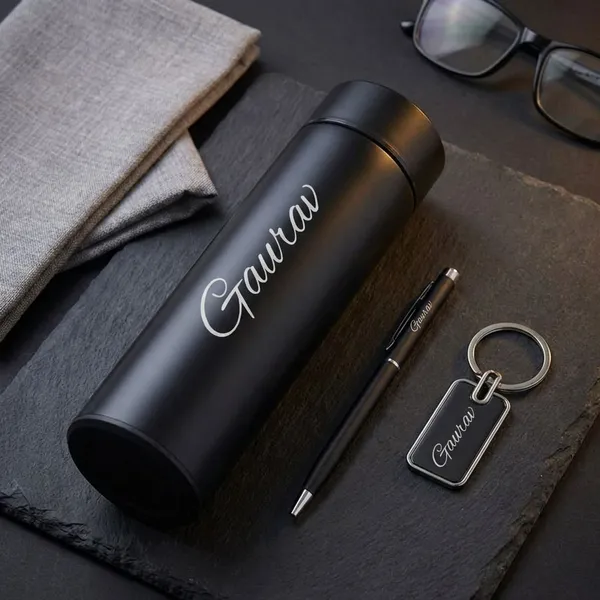 Multicolor_Personalized_3_In_1_Stainless_Steel_Water_Bottle,_Metal_Key_Chain_&_Led_Pen_Gift_Set