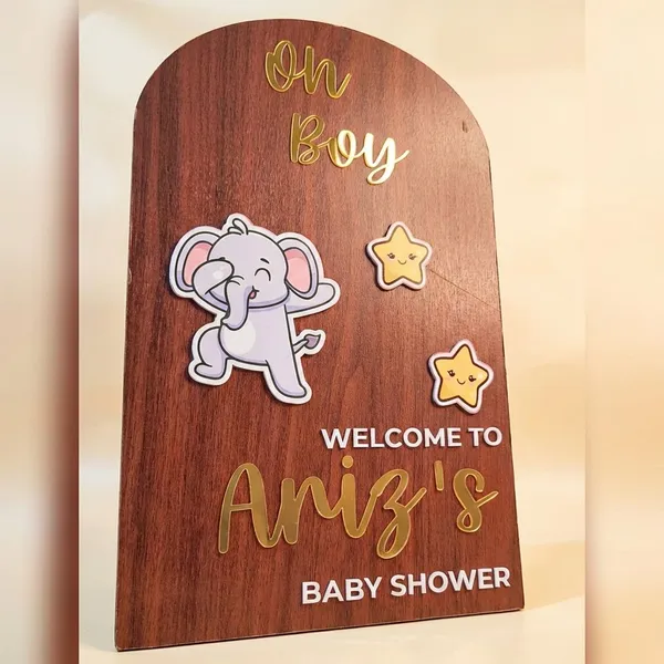 Multicolor_Metal_Baby_Shower_Welcome_Sign_For_Gifting