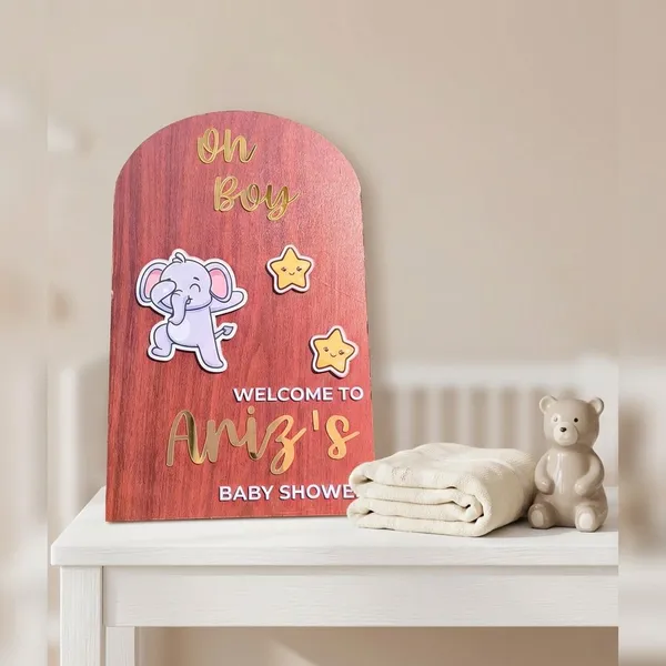 Multicolor_Metal_Baby_Shower_Welcome_Sign_For_Gifting