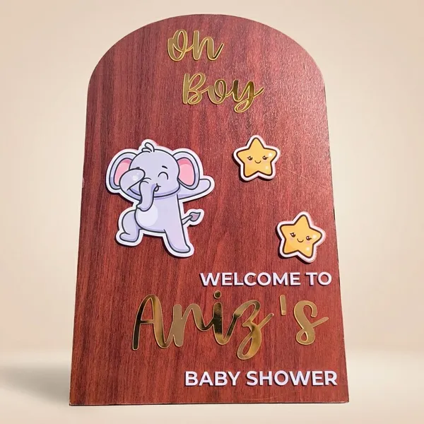 Multicolor_Metal_Baby_Shower_Welcome_Sign_For_Gifting